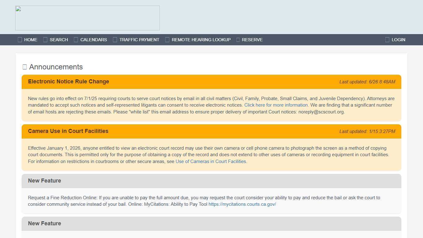 Public Portal - Superior Court of California, County of Santa Clara